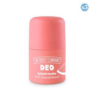 Pack 3x - DEO ROLL ON WASSERMELONE ANTITRANSPIRANT SOFT TOUCH - The Fruit Company - 1