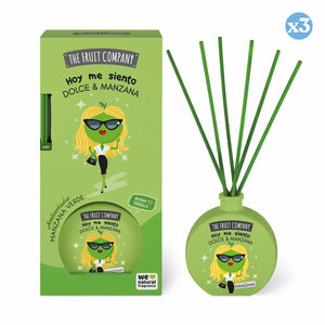 3er Pack - Duftstäbchen mit grünem Apfelduft - The Fruit Company - 1