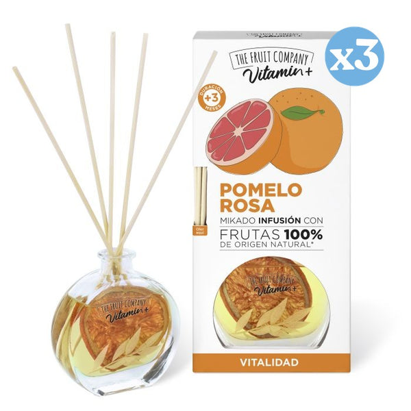 Pack 3x - Mikado Infusion Grapefruit Pink Vitamin+ - The Fruit Company - 1