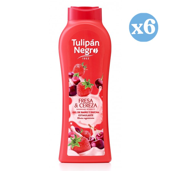 Pack 6x - Leidenschaftsgel Erdbeere und Kirsche - Tulipan Negro - 1