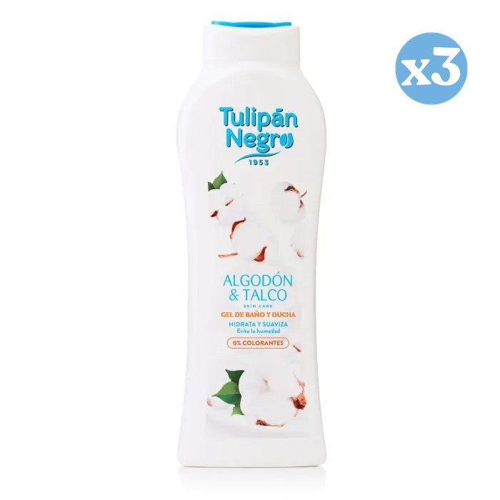 3er Pack - Baumwolle und Talkumpuder-Gel - Tulipan Negro - 1