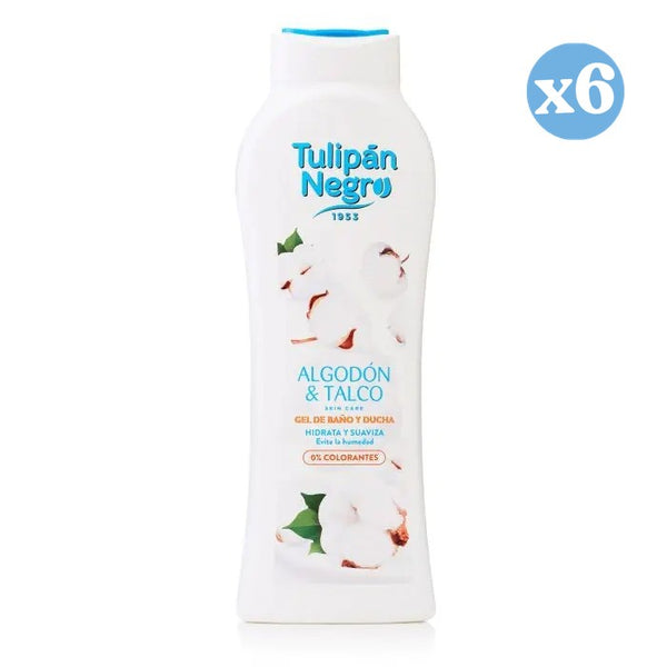 Pack 6x - Baumwoll- und Talkumpuder-Gel - Tulipan Negro - 1