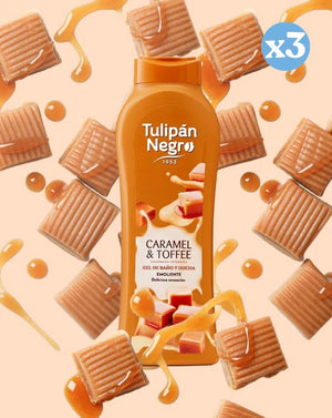 3er Pack - Duschgel Caramel Cream Toffee - Tulipan Negro - 3