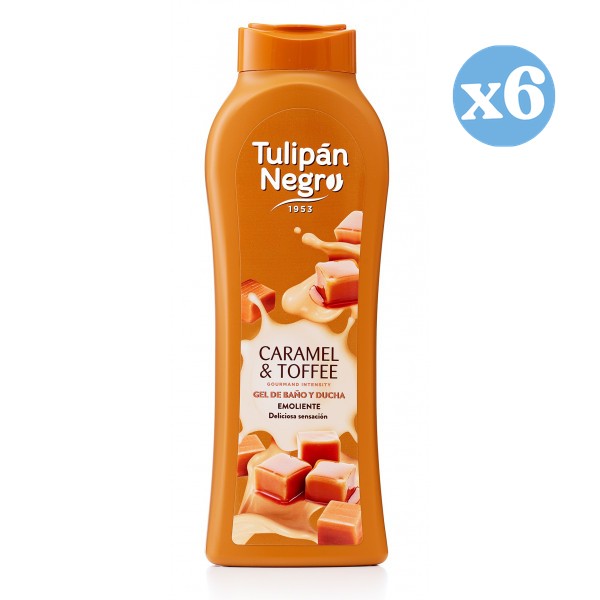 6er-Pack - Duschgel Karamellcreme Toffee - Tulipan Negro - 1