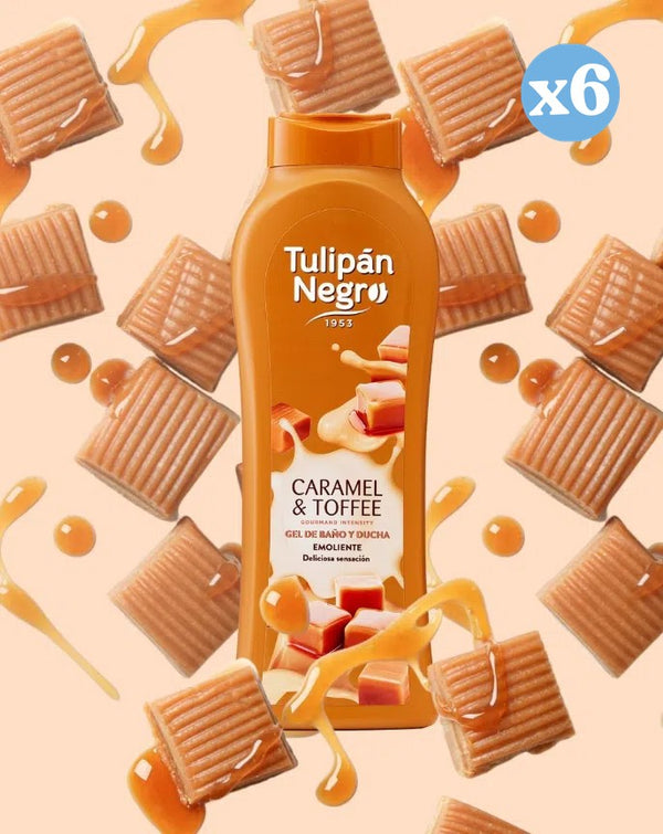 6er-Pack - Duschgel Karamellcreme Toffee - Tulipan Negro - 3