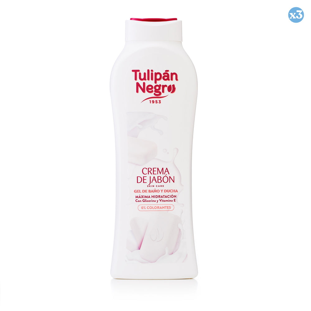 3er-Pack - Badecreme-Seifenlotion - Tulipan Negro - 1