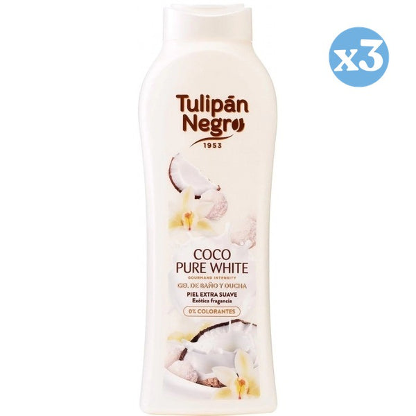 Pack 3x - Kokosnussgel Pure White - Tulipan Negro - 2