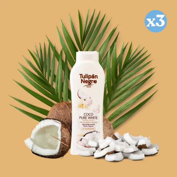 Pack 3x - Kokosnussgel Pure White - Tulipan Negro - 3