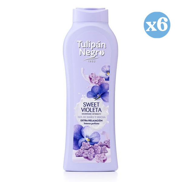 6er Pack - Süßer Veilchen Bade- und Duschgel - Tulipan Negro - 1
