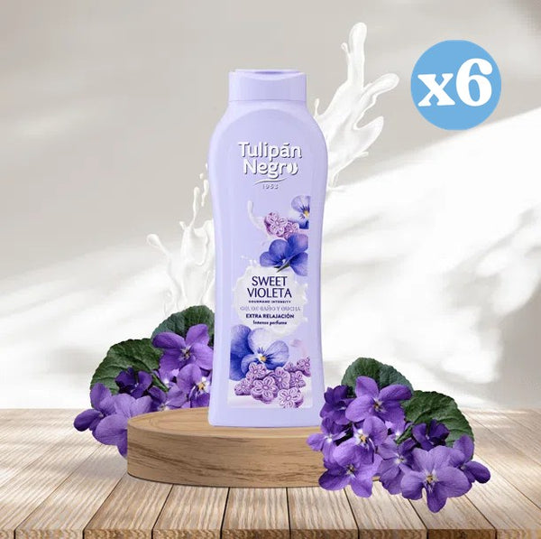 6er Pack - Süßer Veilchen Bade- und Duschgel - Tulipan Negro - 3