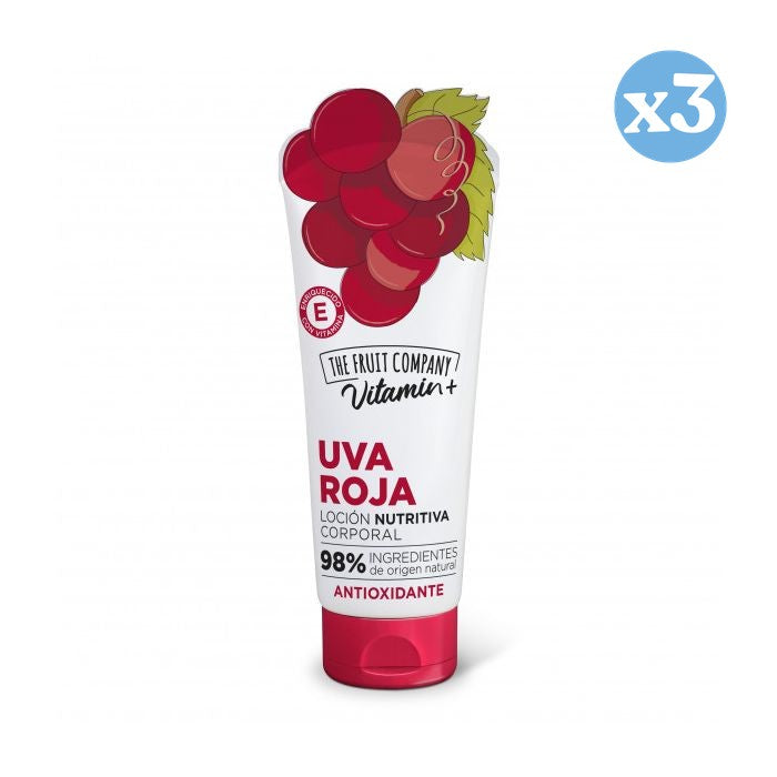Pack 3x - Antioxidant Grape Body Lotion - The Fruit Company - 1