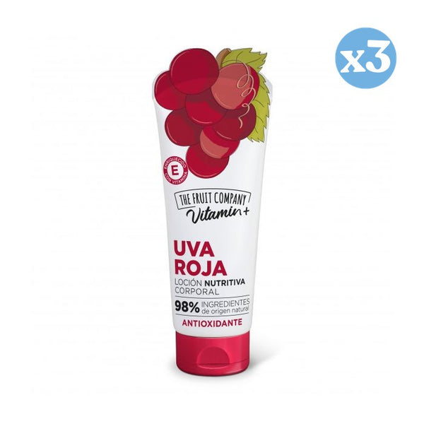 Pack 3x - Antioxidant Grape Body Lotion - The Fruit Company - 1