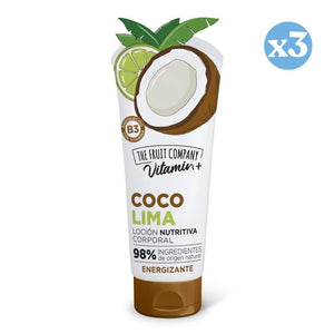 3er Pack - Energisierende Kokos-Limette Körperlotion - The Fruit Company - 1