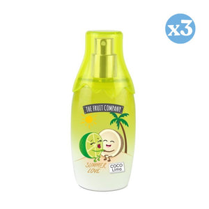 Pack 3x - Eau de Toilette Kokosnuss und Limette - 40ml - The Fruit Company - Erfrischender Duft - The Fruit Company - 1