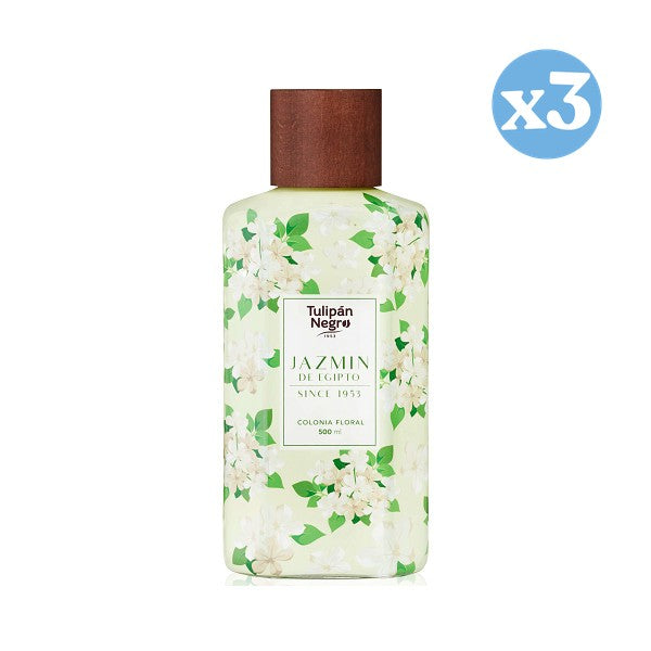 3er Pack - Blumiges Ägyptisches Jasmin-Kolonia: 500 ML - Tulipan Negro - 1