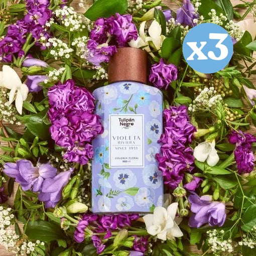 Pack 3x - Blumiges Veilchenduft: 500 ML - Tulipan Negro - 2