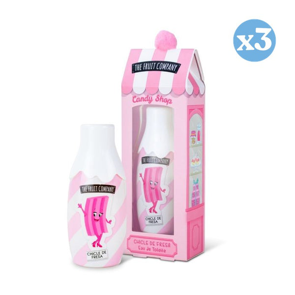 Pack 3x - Candy Edition Erdbeer Kaugummi Kollektion - The Fruit Company - 1