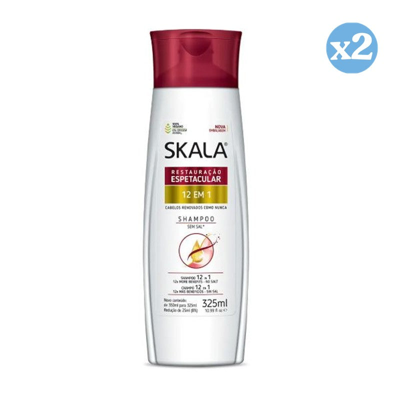 Pack 2x - Shampoo 12 in 1 325ml - Skala - 1