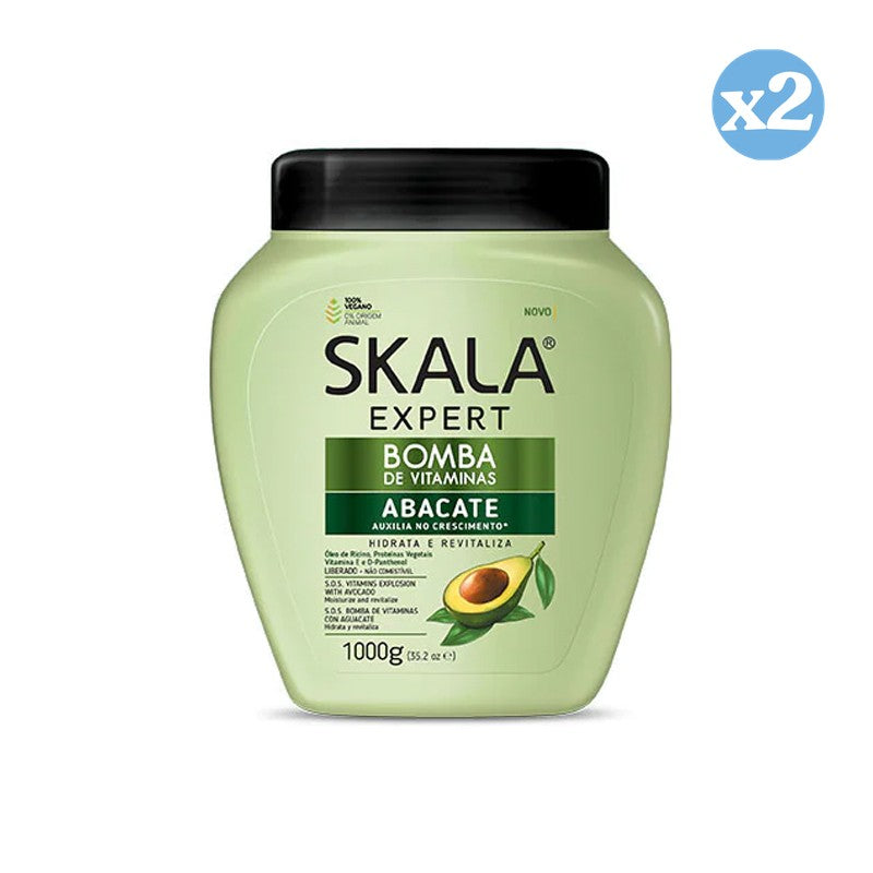 Pack 2x - Vitaminbomben Avocado Conditioner Cream 1000ml - Skala - 1