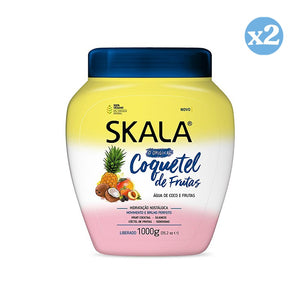 Pack 2x - Fruchtcocktail Haarspülung 1000 ml - Skala - 1