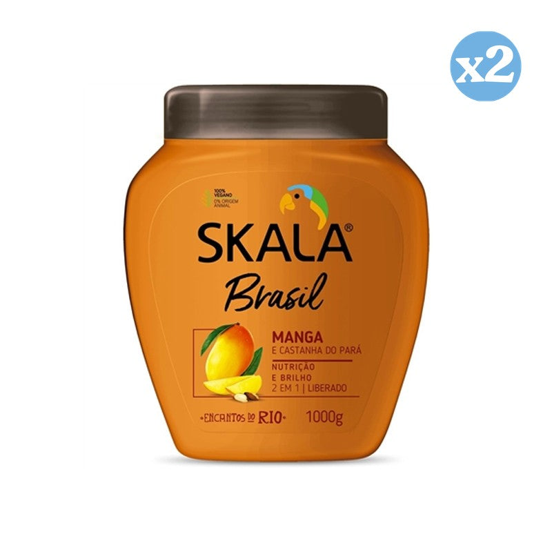 Pack 2x - Mangokern- und Kastanien-Conditioner für 1000 ml - Skala - 1