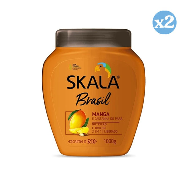 Pack 2x - Mangokern- und Kastanien-Conditioner für 1000 ml - Skala - 1