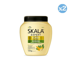 Pack 2x - Konditionierende Creme Vitamin-Banane 1000 ml - Skala - 1