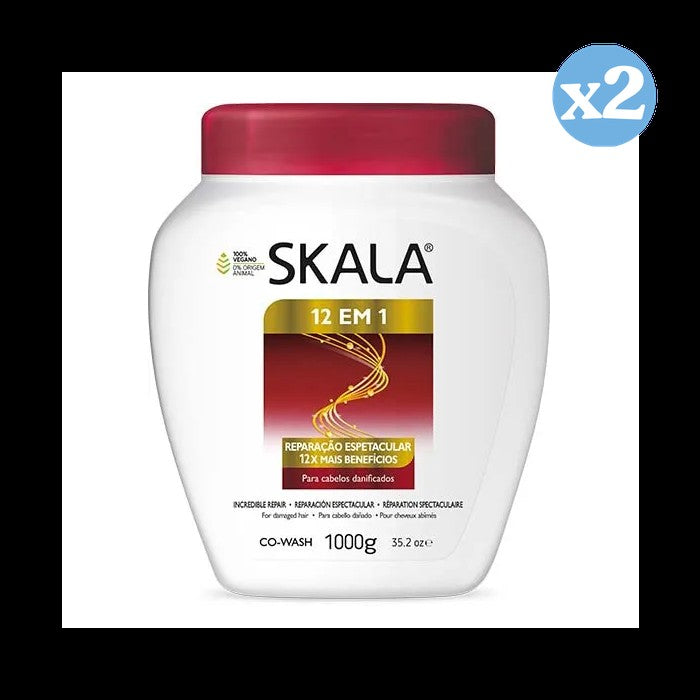 Pack 2x - 12-in-1 Conditioner Cream 1000ml - Skala - 1