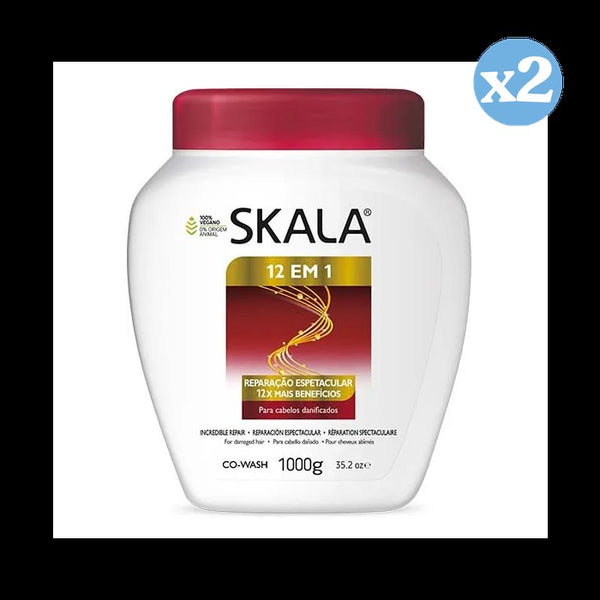 Pack 2x - 12-in-1 Conditioner Cream 1000ml - Skala - 1