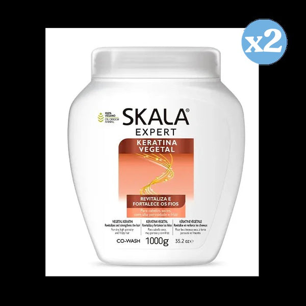 Pack 2x - Pflanzliche Keratin-Spülung 1000ml - Skala - 1