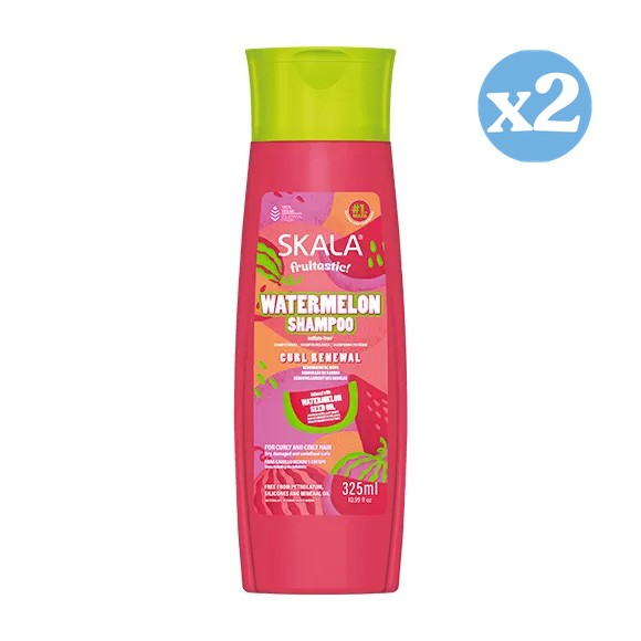 Pack 2x - Fruitastic Wassermelone Lockenverjüngung Shampoo - 325 ml - Skala - Skala - 1