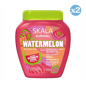 2er-Pack - KONDITIONIERENDE CRÈME WASSERMELONE FRUCHTIG 1000ML 2IN1 - Skala - 1