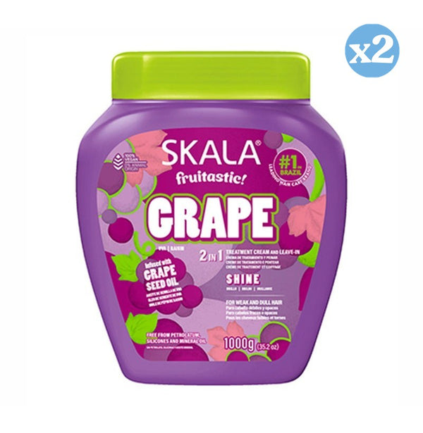 Pack 2x - PFLEGENDE KONDITIONIERENDE CREME TRAUBENFRÜCHTIG 1000ML 2IN1 - Skala - 1