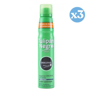 Pack 3x - SCHWARZE TULPE ORIGINAL Deo-Zerstäuber 200 ml - Tulipan Negro - 1