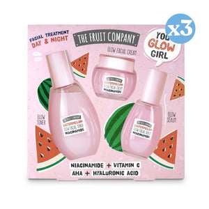 Pack 3x - Gesichtsglanz Wassermelonen-Tonic + Creme + Serum - The Fruit Company - 1