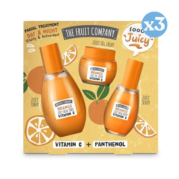 Pack 3x - Gesichtspflegeset Orange - The Fruit Company - 1