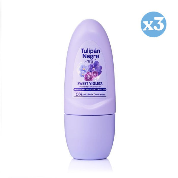 Pack 3x - Deo Roll-on Sweet Veilchen 50 ml - Tulipan Negro - 1