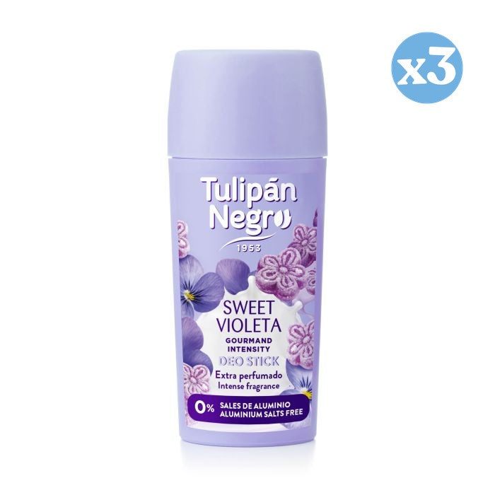 Pack 3x - Gourmand Violett 60 ml Deo Stick - Tulipan Negro - 1