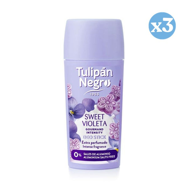 Pack 3x - Gourmand Violett 60 ml Deo Stick - Tulipan Negro - 1