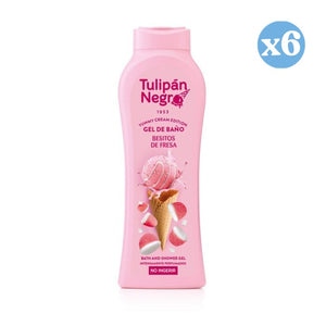 Pack 6x - Erdbeerküsse-Gel 650 ml - Tulipan Negro - 1