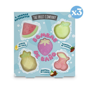 3er Pack - Badebomben Set - The Fruit Company - 1