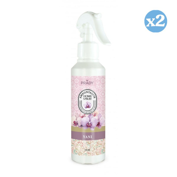 Pack 2x - RAUMLUFTERFRISCHER HOME SPRAY YANI 220 ML - Prady - 1