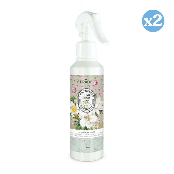 Pack 2x - RAUMDUFT HOME SPRAY WEISSER JASMIN 220ML - Prady - 1