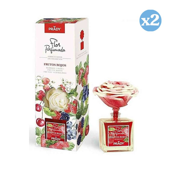 Pack 2x - LUFTERFRISCHER BLUMENROTFRÜCHTE 90ML PRADY - Prady - 1