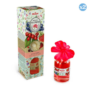 Pack 2x - LUFTERFRISCHER BLUMENROTFRÜCHTE 90ML PRADY - Prady - 2