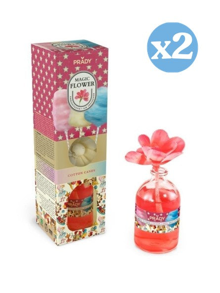 Doppelpackung - MAGIC FLOWER LUFTERFRISCHER COTTON CANDY 100ML PRADY - Prady - 1