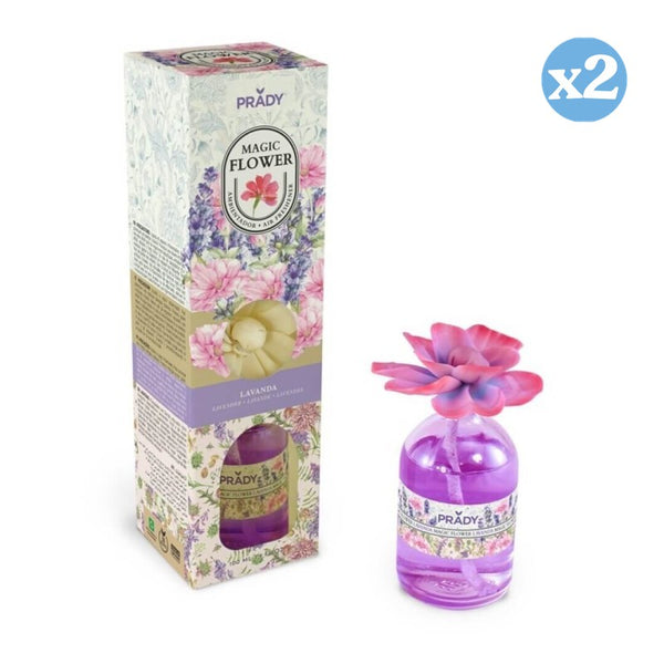 Pack 2x - MAGIC FLOWER LUFTERFRISCHER LAVENDEL 100ML PRADY - Prady - 1