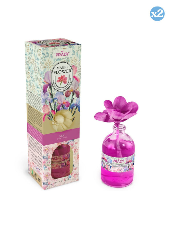 Pack 2x - ZAUBERBLUME RAUMLUFTERFRISCHER LILIE 100ML PRADY - Prady - 1