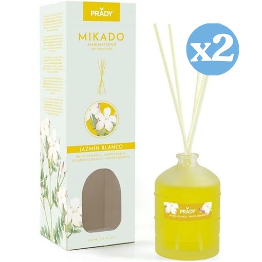 Pack 2x - MIKADO JASMIN WEISS 100 ML - Prady - 1