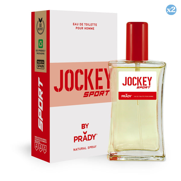 Pack 2x - Jockey Sport Homme Cologne (Rot und Weiß) - Prady - 1